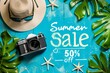 Creative Summer Sale Banner: 50% Off