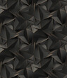 © Denis Kirichkov/Stocksy - 3d wallpaper pattern of black geometry.