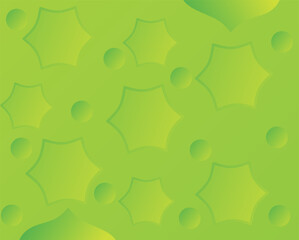 Wall Mural - background of six triangles and green circles