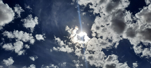 Wall Mural - blue sky and clouds