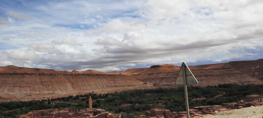 Wall Mural - clouds over the mountains