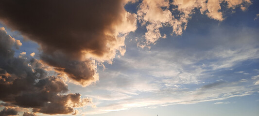 Wall Mural - sunset in the clouds