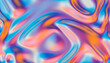© YiChao Ma/Stocksy - Holographic chrome gradient waves abstract background.