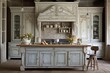 French Provincial Kitchen Designs: Shabby Chic Distressed Wood Inspiration