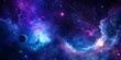 Deep Blue And Purple Cosmos Backdrop