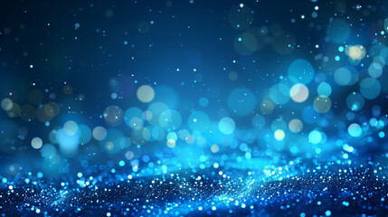 Wall Mural - Blue sparkle glitter abstract background 