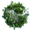 Eco Friendly 3D Earth Globe Illustration
