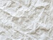 Crumpled White Paper Texture Background
