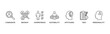 © Trend Icons - Assessment center banner web icon illustration concept for personal audit of human resources with icon of user candidate, recruit, competence, suitability, aptitudes, test and personality