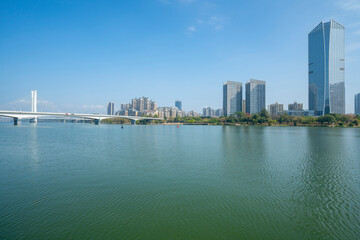 Sticker - Bridges and Urban Skylines, Huizhou, Guangdong, China