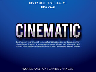 Fototapete - text effect, font editable, typography, 3d text. vector template