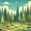 forest background - 숲배경. Generative AI