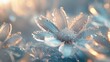 Frosty Daisy Bloom: Daisy petals glisten with a frosty sheen, capturing the essence of a cold winter morning.