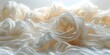 Ethereal White Silk Fabric in Soft Light, To convey a sense of delicate beauty and organic form through the use of flowing drapery and a soft color