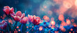 tulips flower spring nature concept background