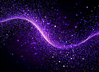 Wall Mural - Glittering purple abstraction with sparks