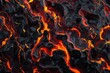 Background Texture Pattern Cel-Shaded Volcanic Lava Flows that captures the molten beauty of volcanic lava flows Blend fiery reds, oranges, and blacks with flowin created with Generative AI Technology