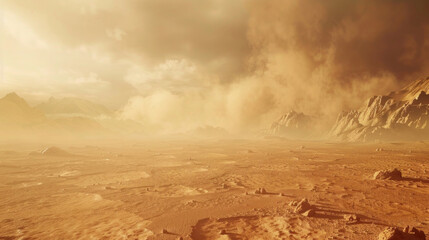 Canvas Print - planet sandstorm 
