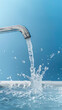 Water day wallpaper. water flows from faucet
