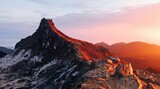 Fototapeta Panele - sunset in the mountains
