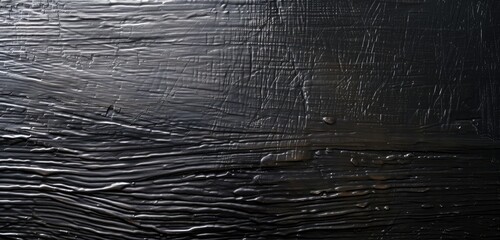 Poster - Abstract Black Textured Surface with Streaks