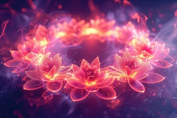 Wall Mural - Abstract neon colors background wallpaper design images