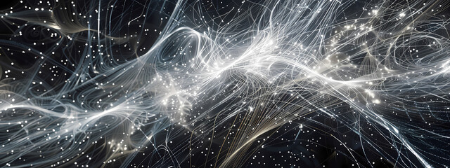 Wall Mural - Quantum Leap: Visualizing Particles in Motion