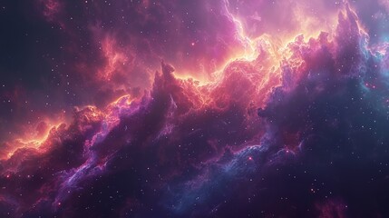 Wall Mural - a dreamy star nebula background, ideal for otherworldly designs, magical posters, or as a captivatin