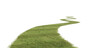 © snesivan - Grass path isolated on transparent background. 3D rendering.