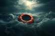 a life preserver in the water