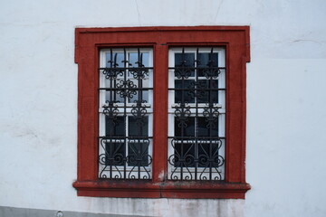 Wall Mural - iron bars on a medieval window