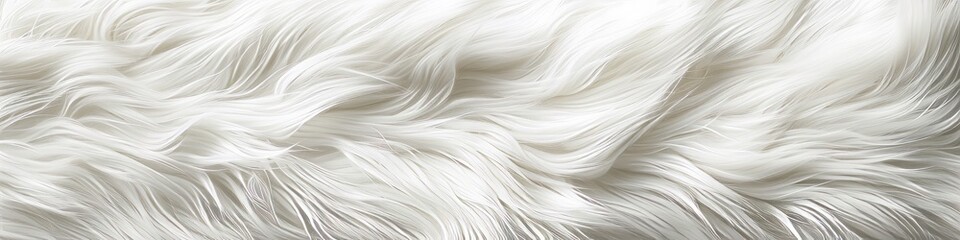 Poster - white fur wool.