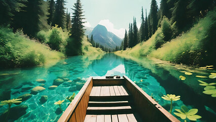 Wall Mural - River in the mountains