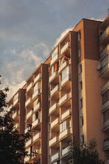 Canvas Print - So called Wielka Pyta - Great Panel block of flats in Goclaw area, subdistrict of Praga-Poludnie, Warsaw city, Poland