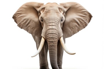 Aufkleber - Majestic elephant with large tusks, suitable for various projects