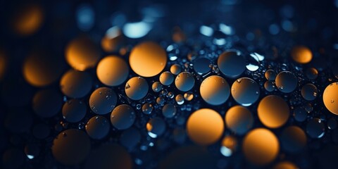 Poster - A close up view of a bunch of bubbles. Perfect for various design projects
