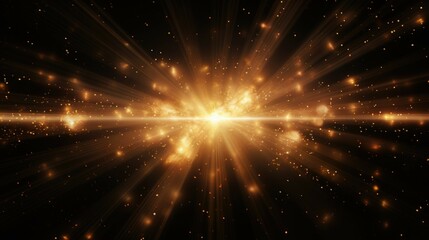 Poster - A bright light shining on a black background. Suitable for various design projects