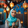 Ramadan - Kareem, lantern, family, food