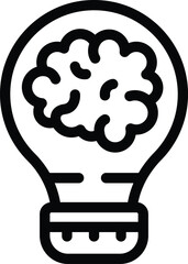 Poster - idea exchange icon outline vector. creative thinking. business brainstorming session