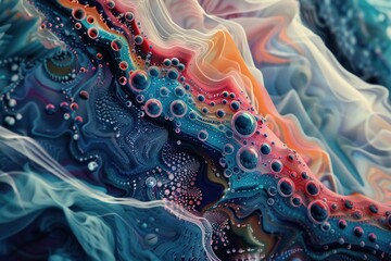 Wall Mural - Abstract patterns resembling fractals