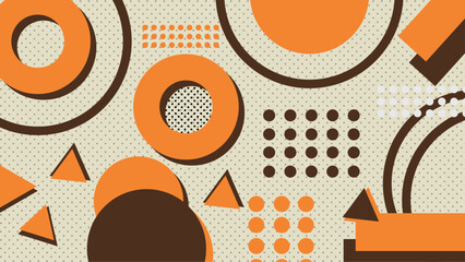 Wall Mural - Abstract Memphis vintage