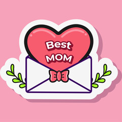 Wall Mural - letter for mother sticker