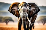 Fototapeta  - Сlose up image of a elefant