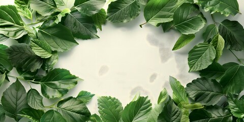 frame of leaves