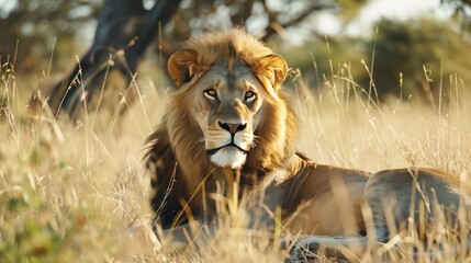 Wall Mural - Portrait of Lion