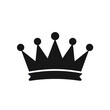 crown black icon on a white background in minimalism сreated with Generative Ai