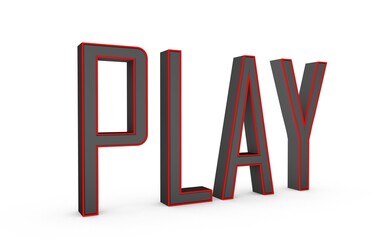 Poster - 3d word 