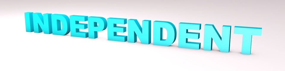 Poster - Blue 3D text 