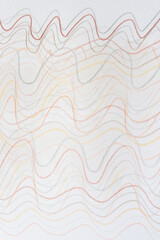 Poster - wavy lines on textured paper