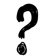 Aufkleber - Doodle Line  Simple Shape Icon. Line Frame Silhouette Monochrome Black Element. Simple Line Icon Isolated on Backdrop. Irregular Childish Hand Drawn Form